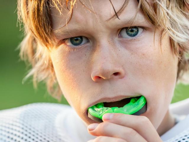 football mouthguard helps to protect your teeths